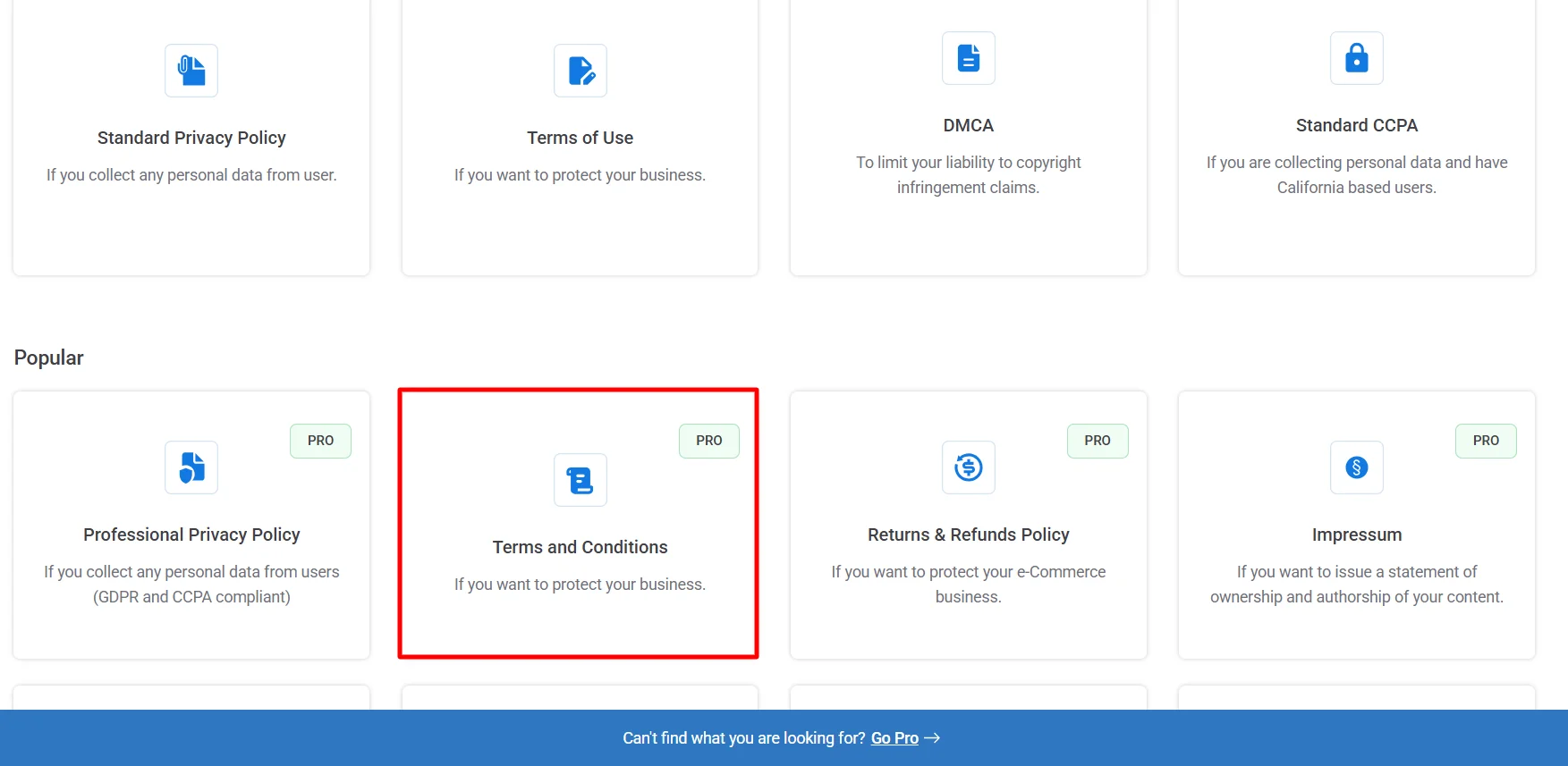 Clicking on create