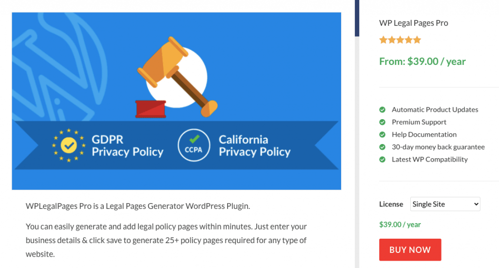 Wp Legal Page Pro