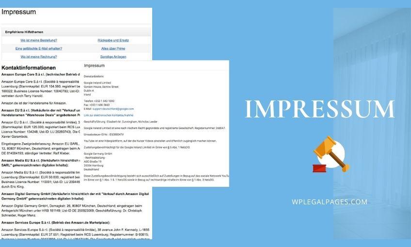 What Is An Impressum Why You May Need One Wp Legal Pages