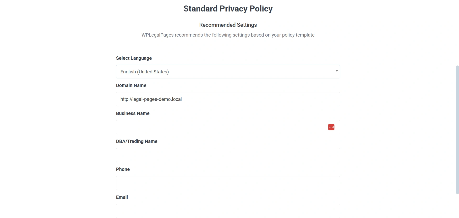 Fillig basic details