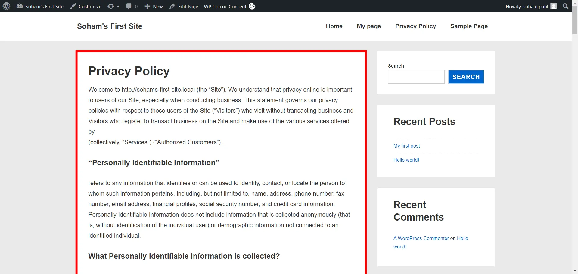 Privacy policy live on site.