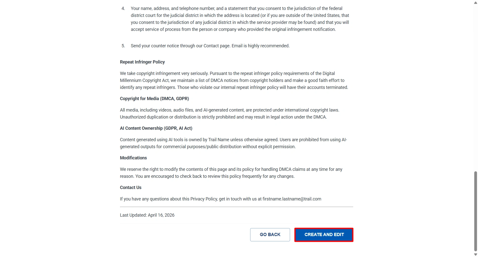 editing the Digital Millennium Copyright Act