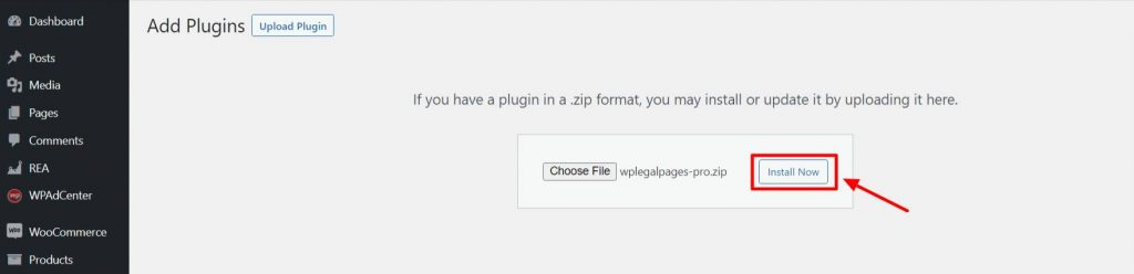 Install WPLegalPages plugin