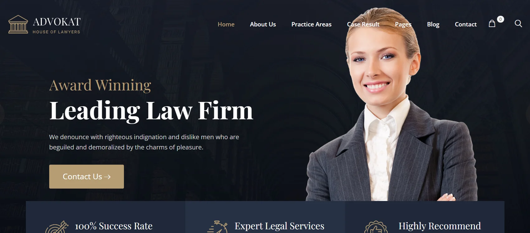 Advokat WordPress Theme for Lawyers
