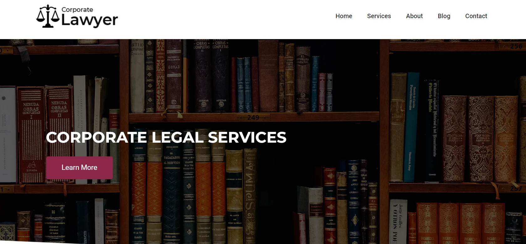 Corporate Lawyer template- lawyer WordPress themes