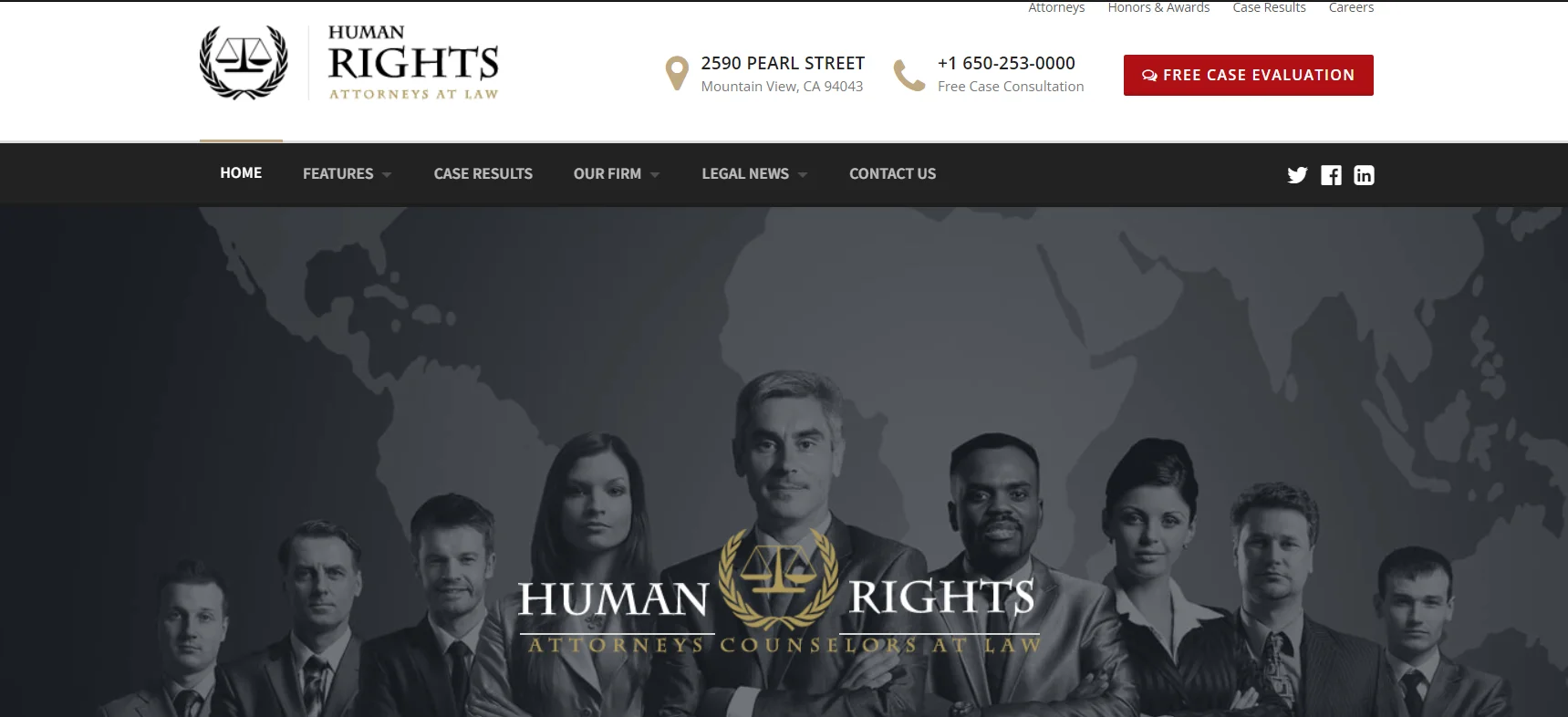 HumanRights WordPress theme for lawyers