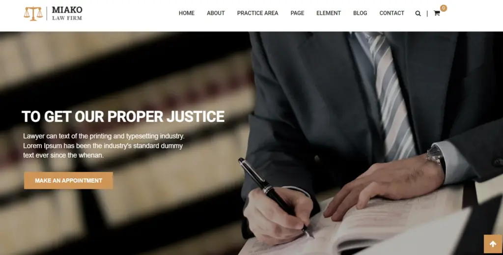 Miako WordPress Theme for Lawyers