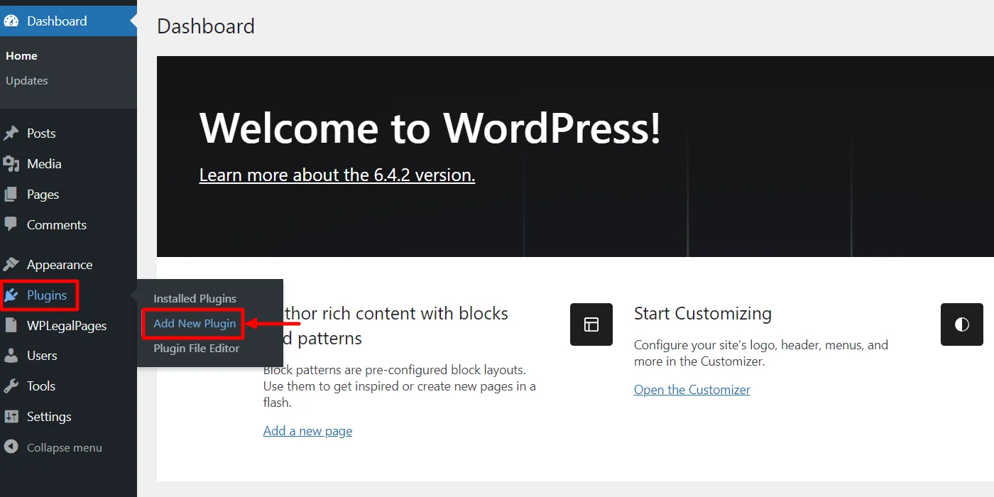 Adding new WordPress plugin