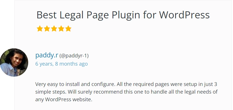 WP Legal Pages WordPress.org review 14