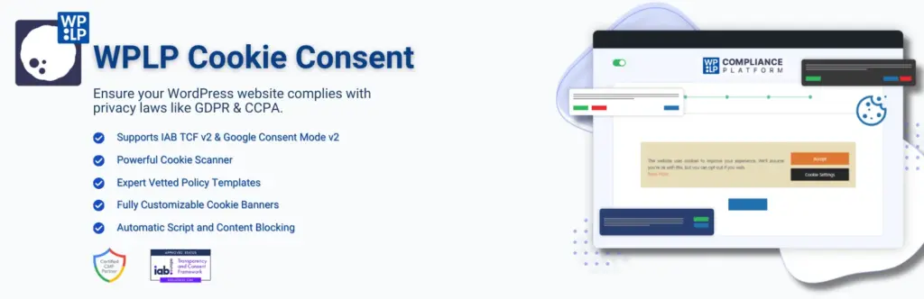 WPLP Cookie Consent banner image