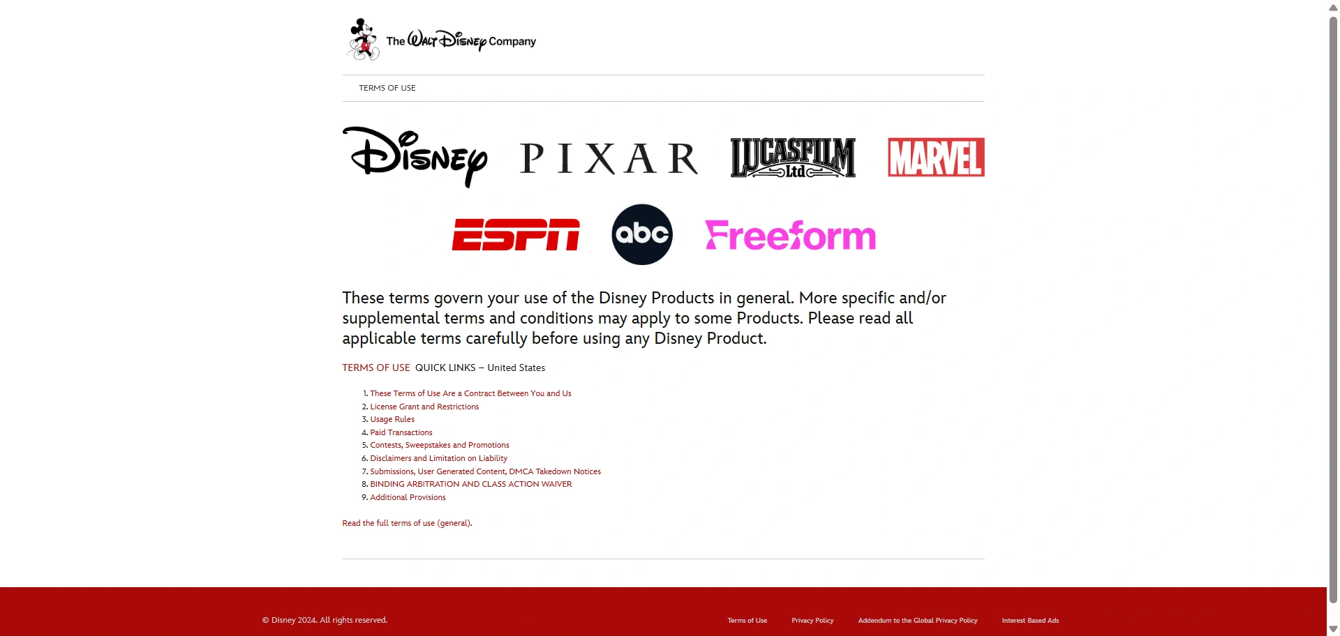 The walt disney