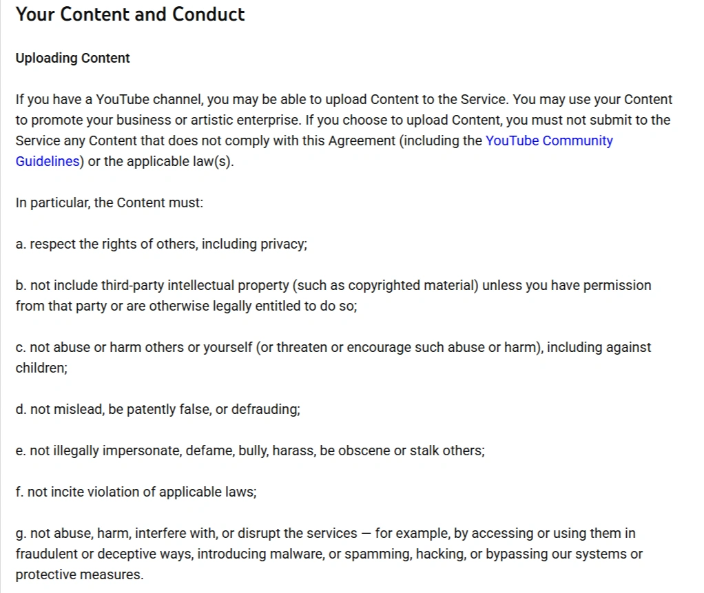 Content Clause