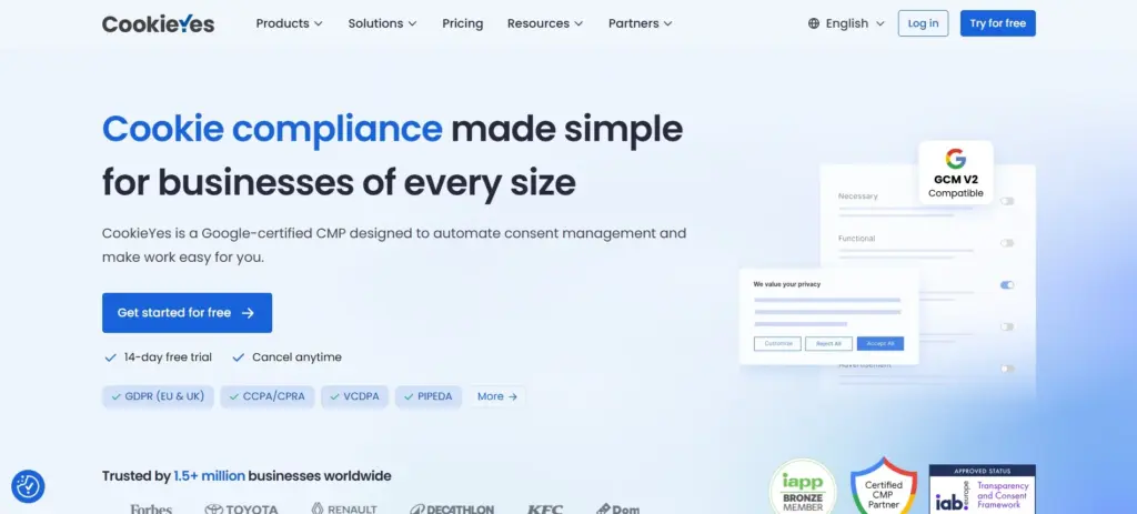 CookieYes Privacy Policy generator