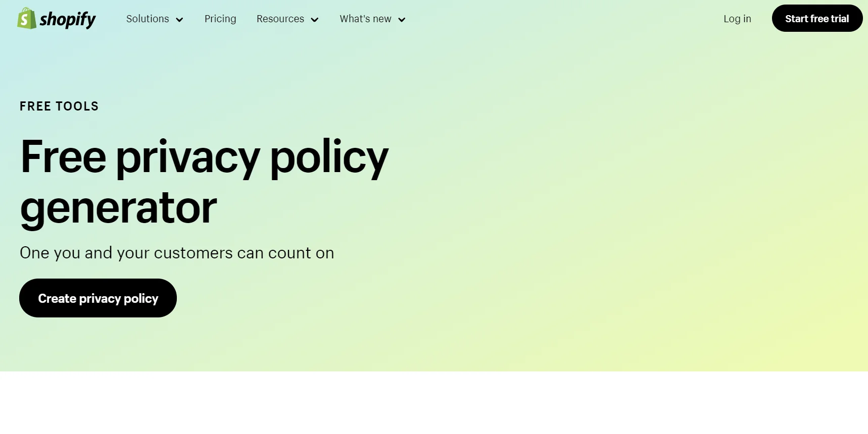 Shopify Free Privacy Policy Generator Plugin