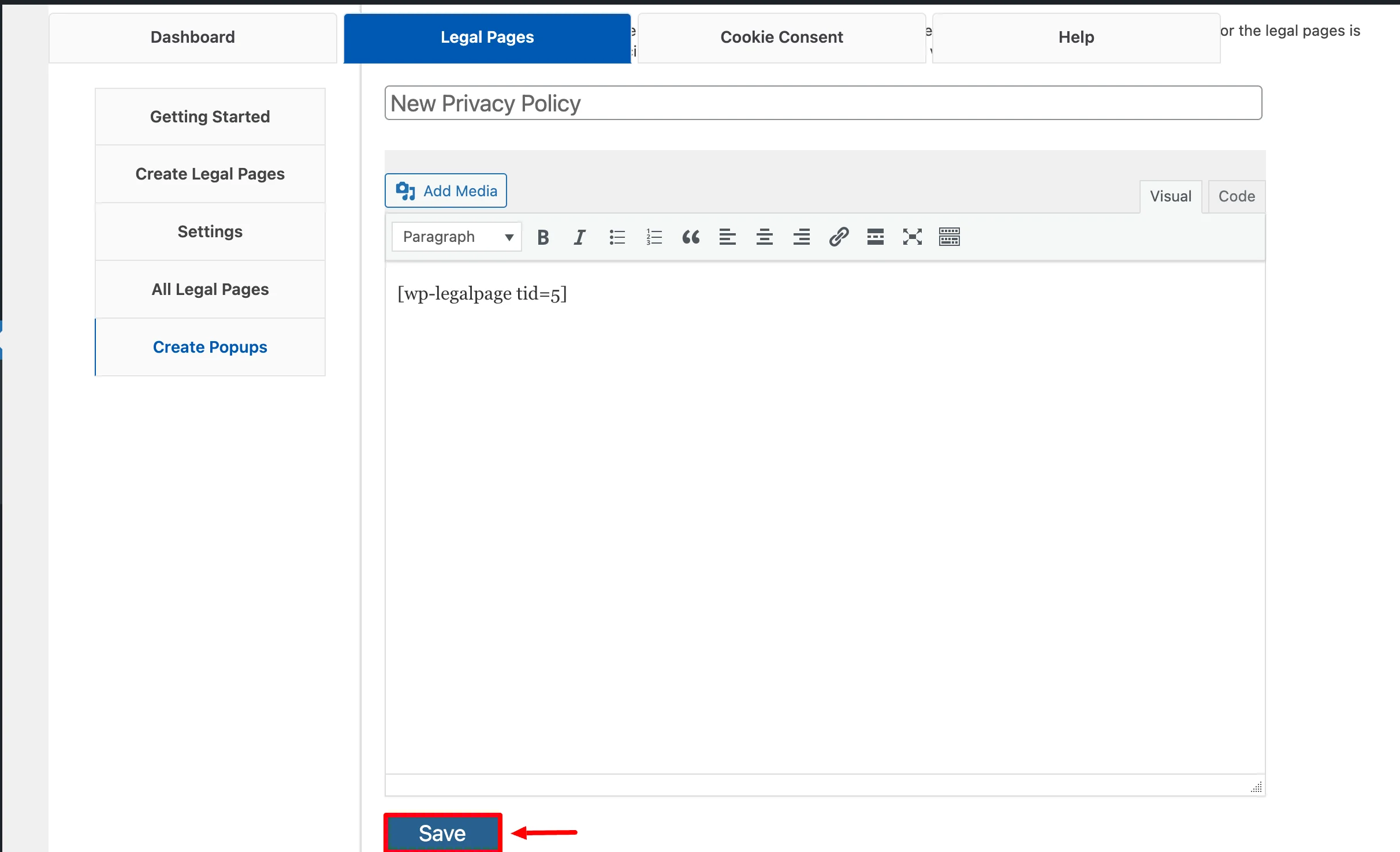 Adding a title to the popup