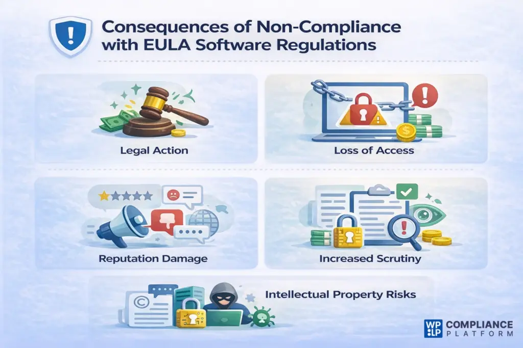 Consequences of non-compliance with EULA