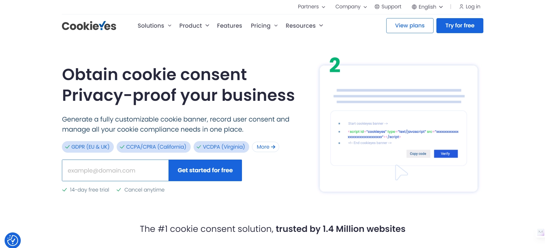 CookieYes Plugin- consent management tool