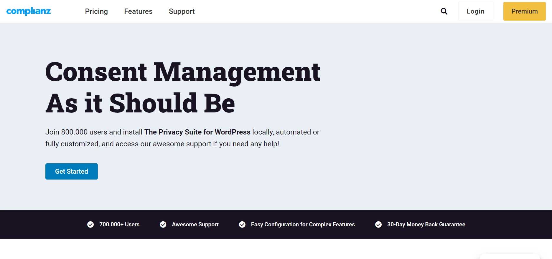 complianz Plugin- consent management system