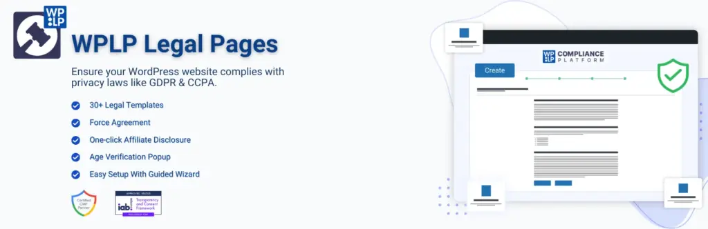 WPLP Legal Pages plugin
