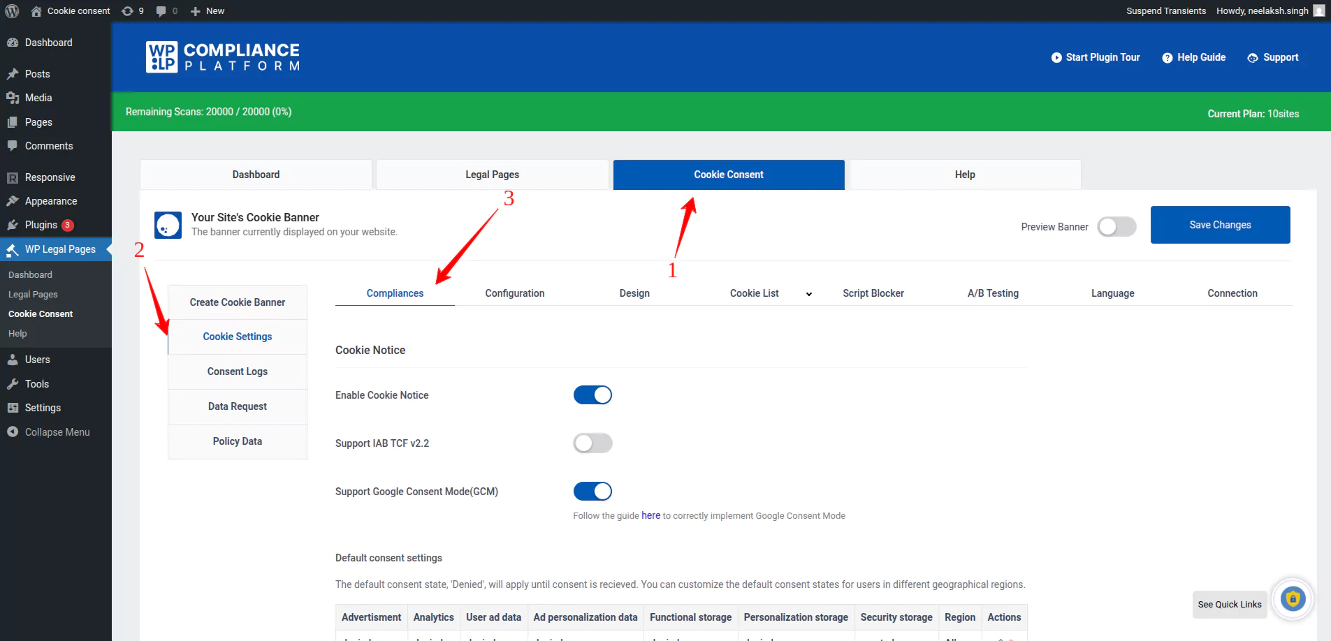 Steps to enable gcm