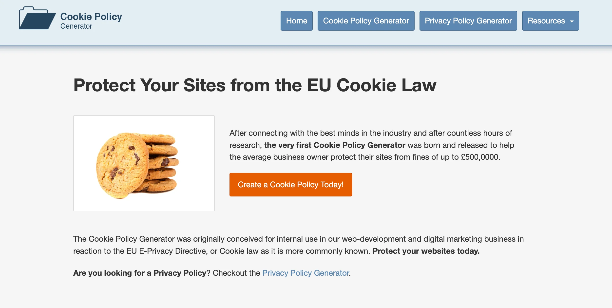 Cookie Policy Generator