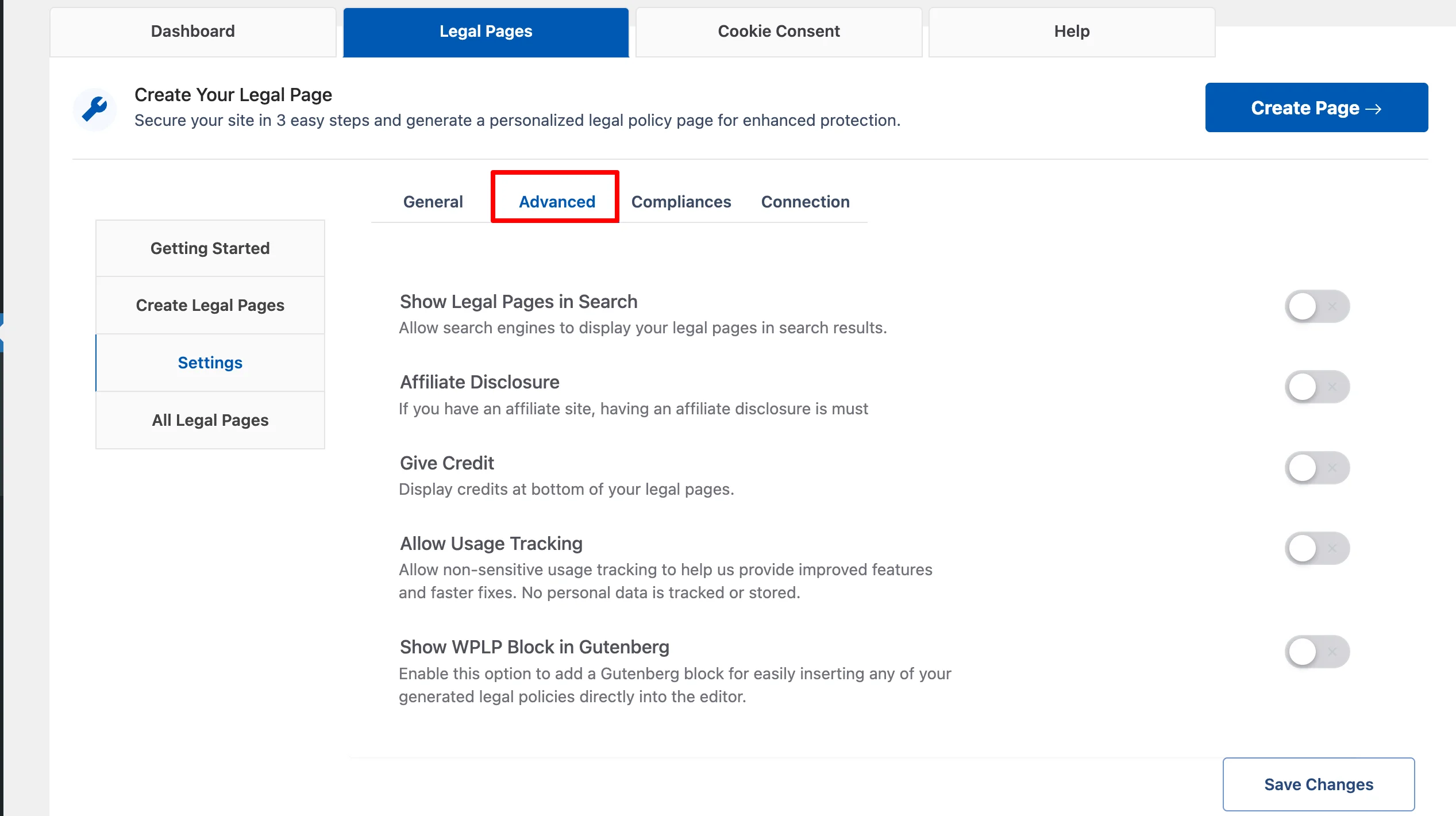 Compliance Options for legal polices