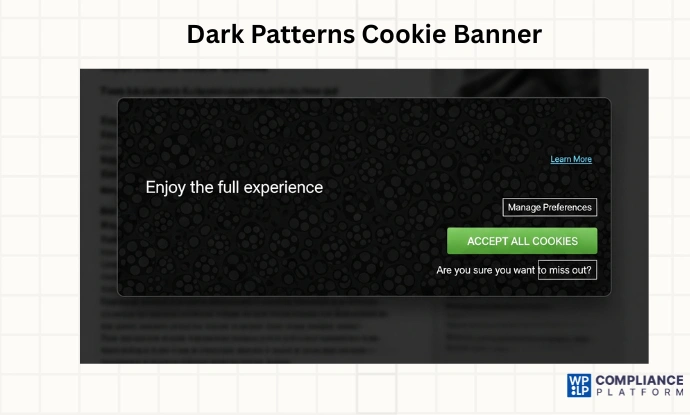 Dark Patterns Cookie Banner