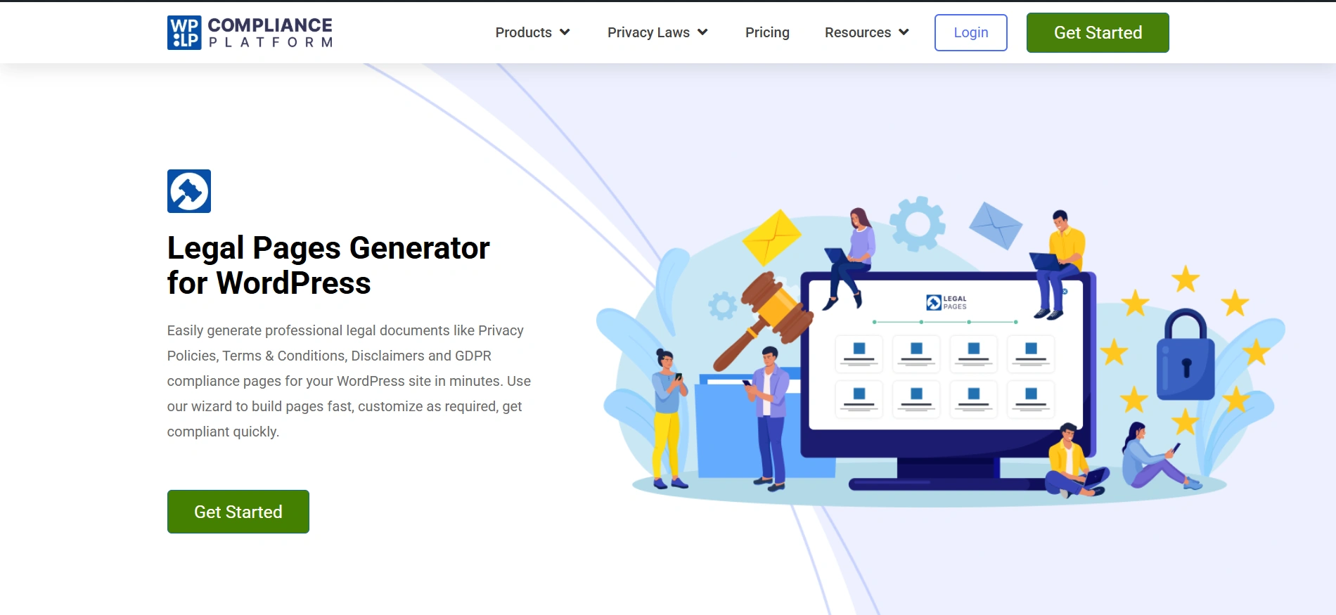 WP legal pages 