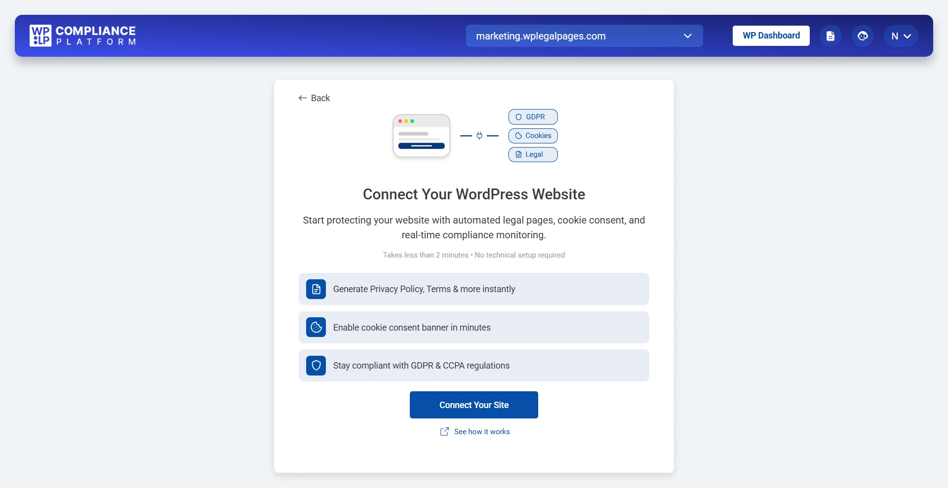 Manage Sites Add site