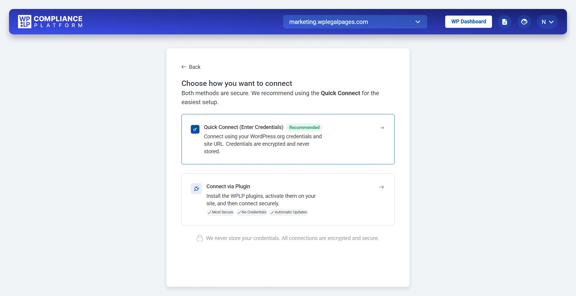 connect your site