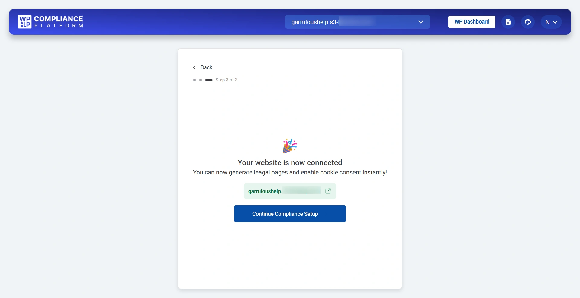 website is connected