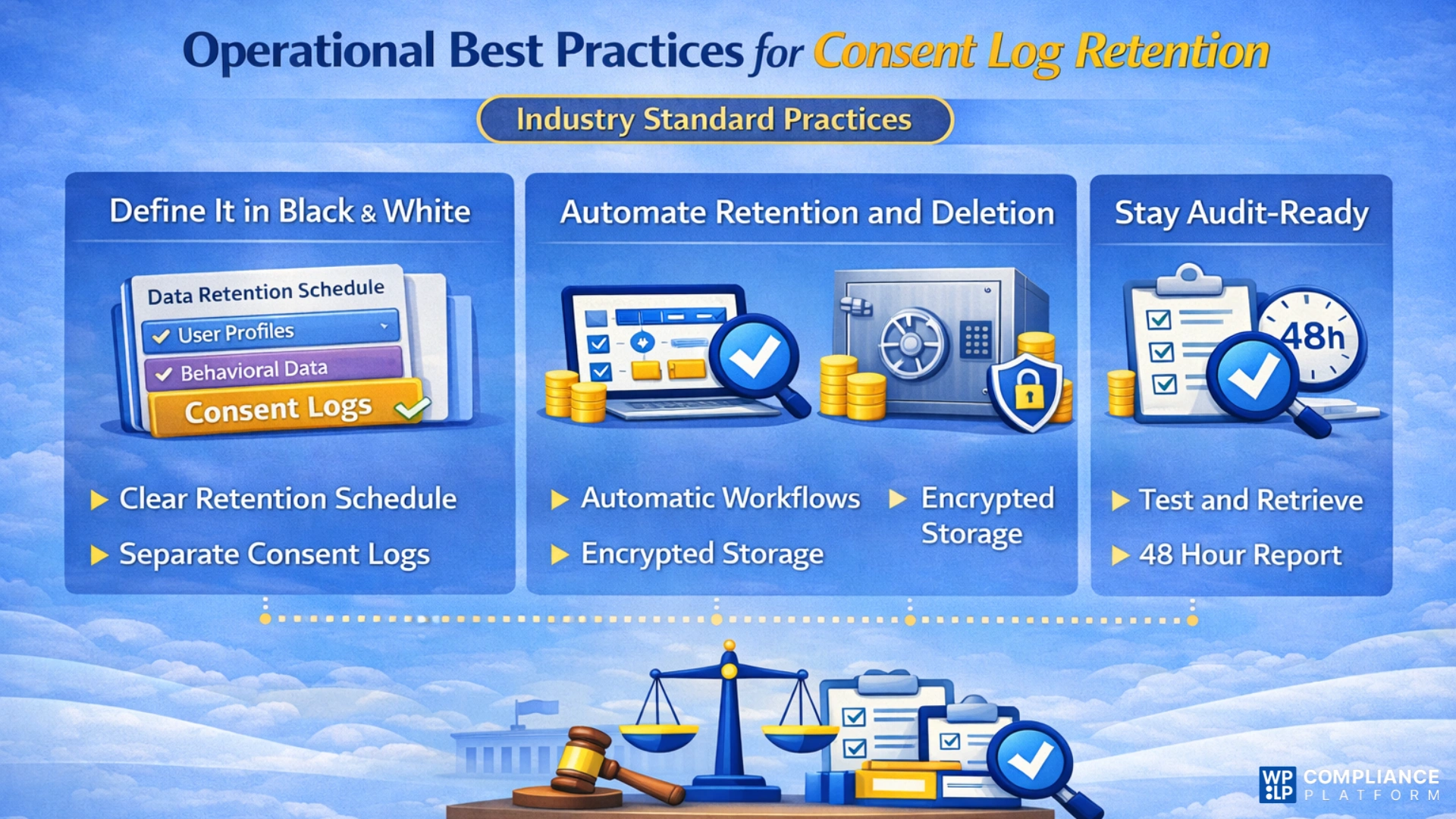 Consent log retention best practices