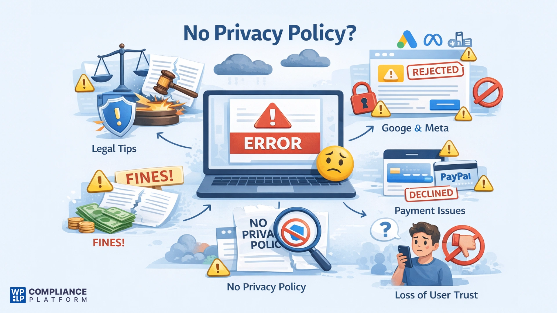 Website without privacy policy consequences
