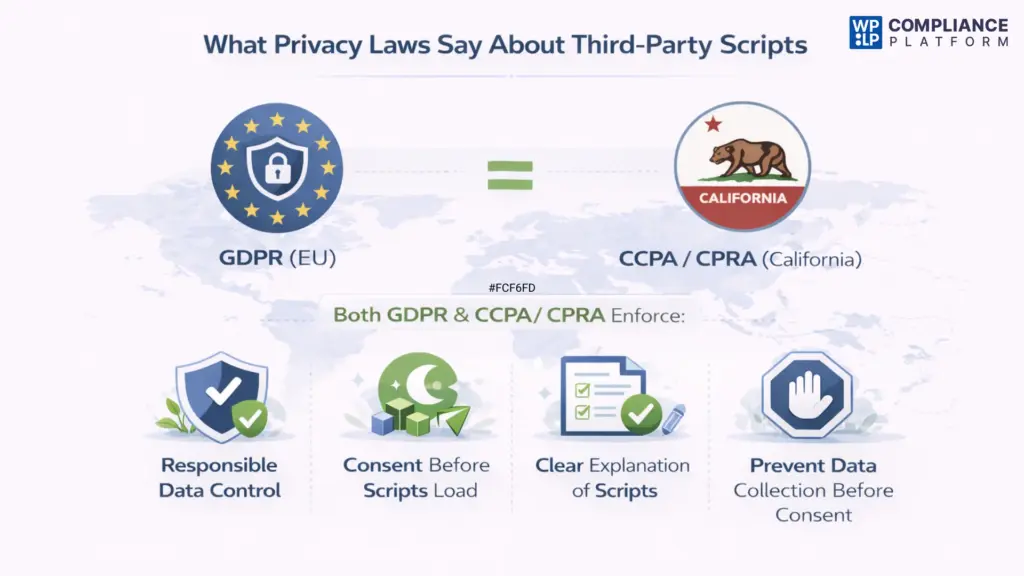 What privacy laws are saying abouut third-party scripts