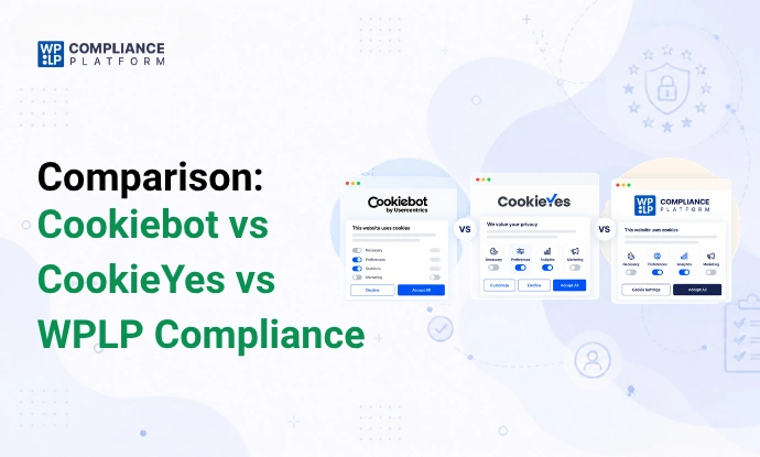 Cookiebot vs CookieYes vs WPLP Compliance feature banner
